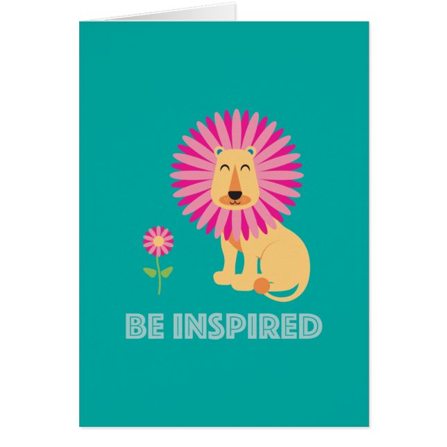 Be Inspired Greeting Card (Front)