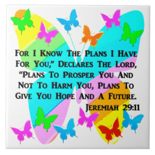 BE INSPIRED JEREMIAH 29:11 TILE