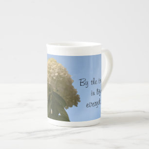 Be Inspired Lime Hydrangea Mug