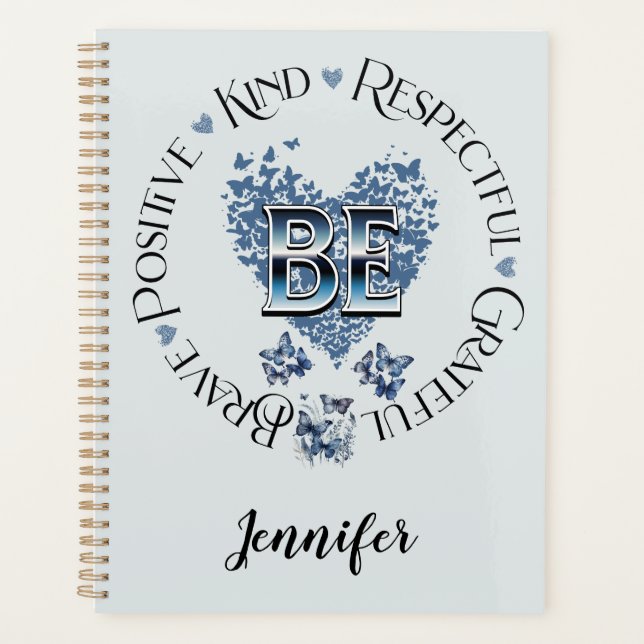 "BE Inspired Planner Inspirational Motivational (Front)