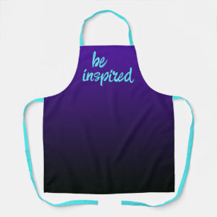 Be Inspired Purple to Black Gradient Apron