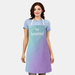 Be Inspired Soft Pastel Gradient Apron