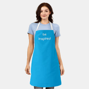 Be Inspired Teal Blue Apron
