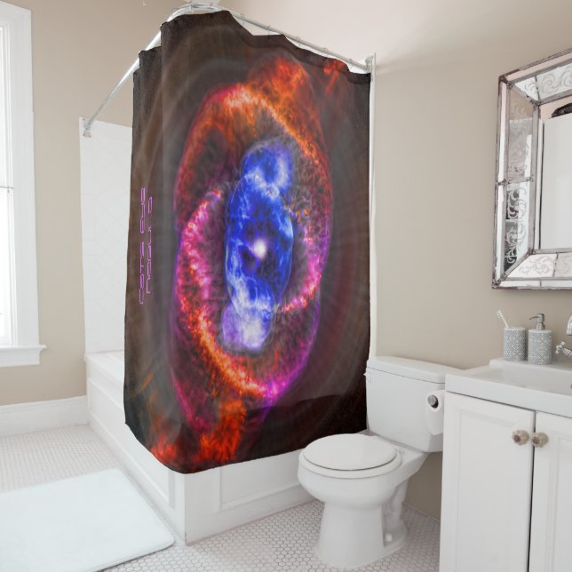 Be invigorated by showering in White Dwarf Light Shower Curtain (In Situ)