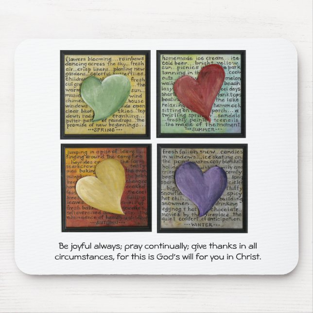 Be Joyful Always Mouse Pad (Front)