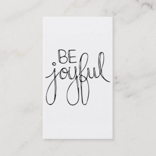 Be Joyful Business Card