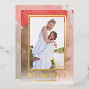 Be Joyful Christmas Photo Gold