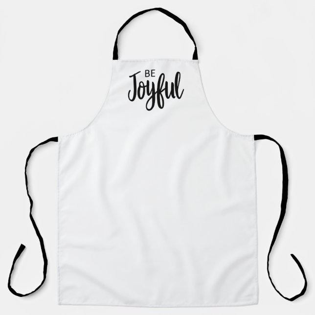 Be Joyful Gospel Graphics Aesthetic Christian Apron (Front)