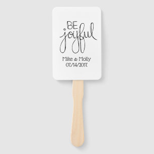Be Joyful Hand Fan