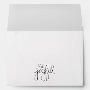 Be Joyful Wedding Envelope