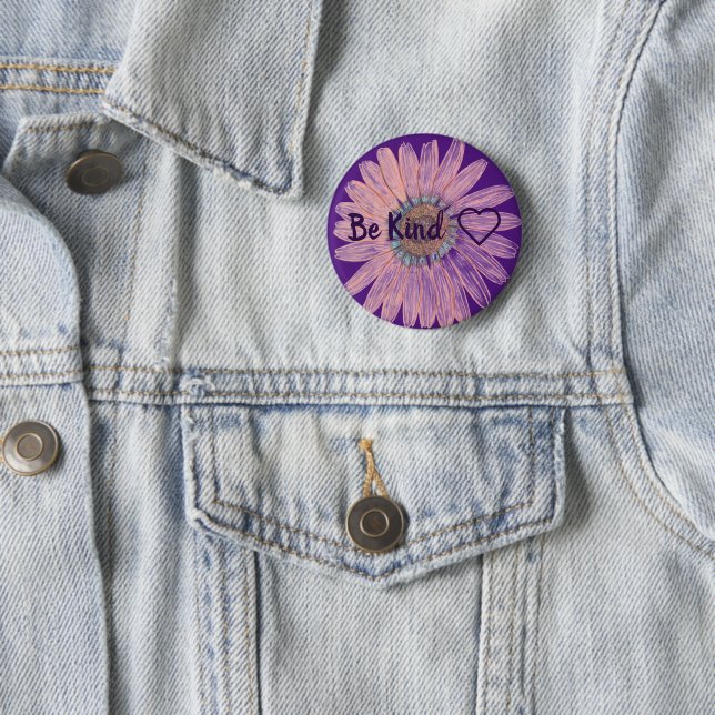 Be Kind 6 Cm Round Badge (In Situ)