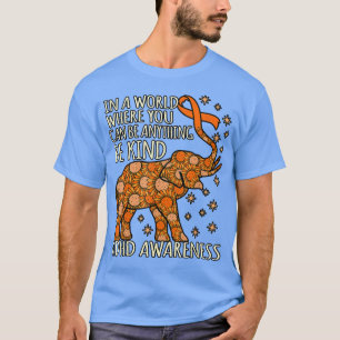 Be Kind ADHD Awareness Orange Ribbon Disability Gr T-Shirt