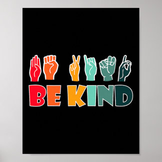 Be Kind American Sign Language Asl Disability Awar