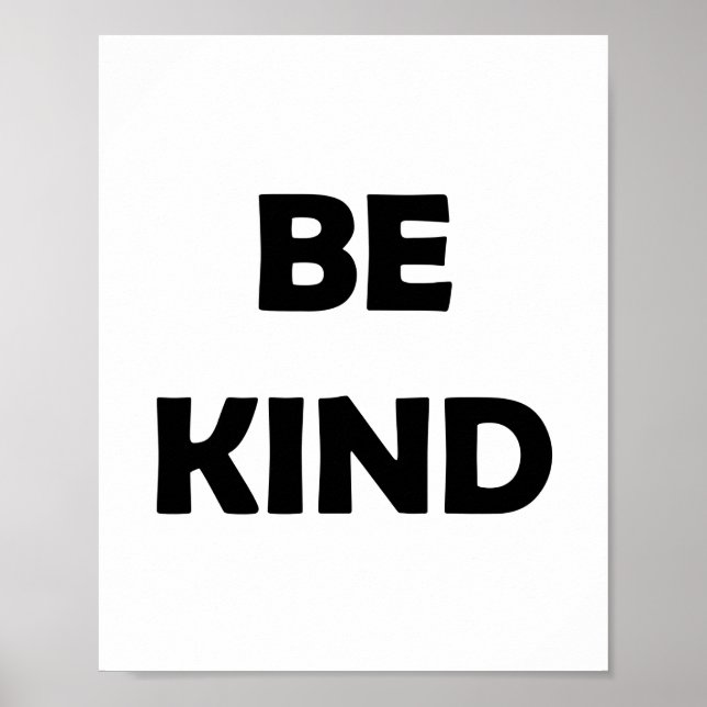 Be Kind and Shine | Motivational Words Poster (Front)