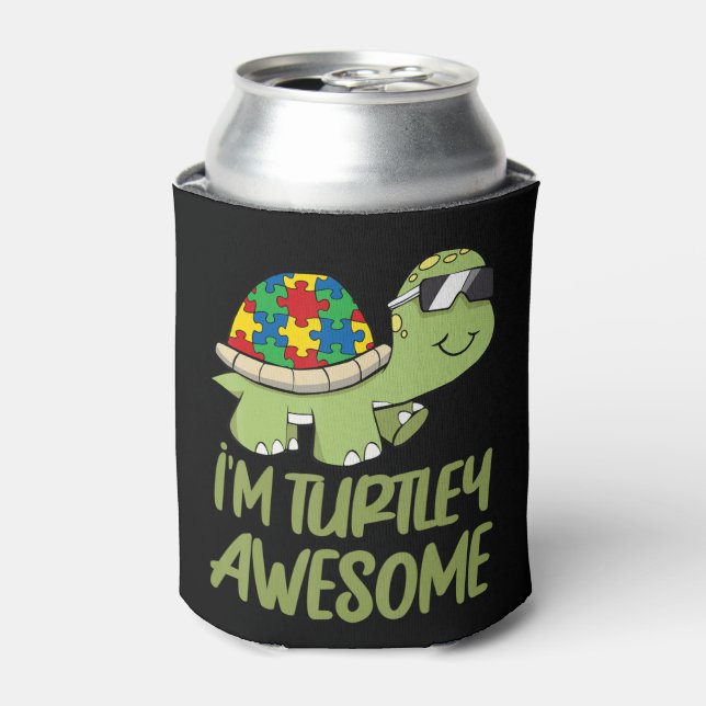 Be kind and support those who have autism by this  can cooler (Can Front)