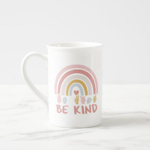 Be Kind ASL III - American Sign Language Bone China Mug
