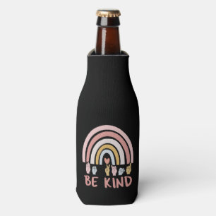 Be Kind ASL III - American Sign Language Bottle Cooler