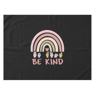 Be Kind ASL III - American Sign Language Tablecloth