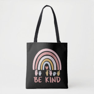 Be Kind ASL III - American Sign Language Tote Bag