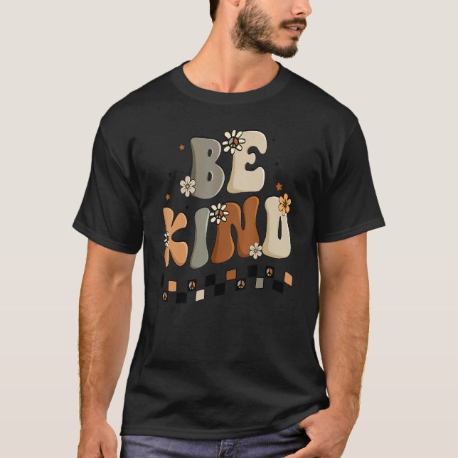Be Kind ASL Sign Language Inspirational Teacher Ki T-Shirt (Front)