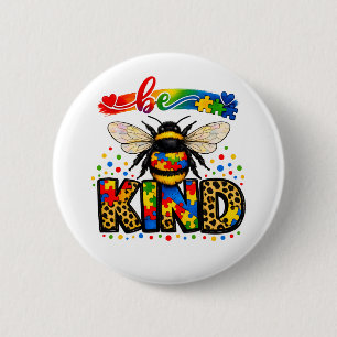 Be Kind Autism Awareness 6 Cm Round Badge