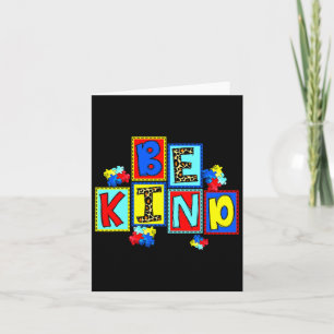 Be Kind Autism Awareness Asl Kindness Autism Mom T Card