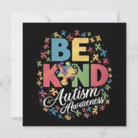 Be Kind Autism Awareness Colourful Design