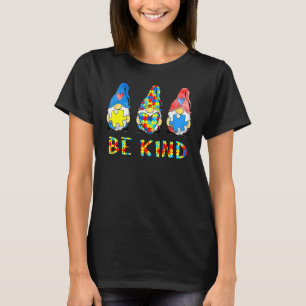 Be Kind Autism Awareness Gnomes Kids 3 T-Shirt