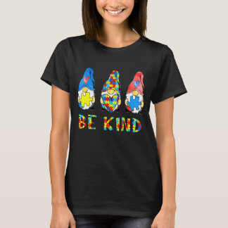 Be Kind Autism Awareness Gnomes Kids T-Shirt