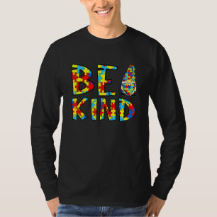Be Kind Autism Awareness Month Gnome Autistic Acce T-Shirt