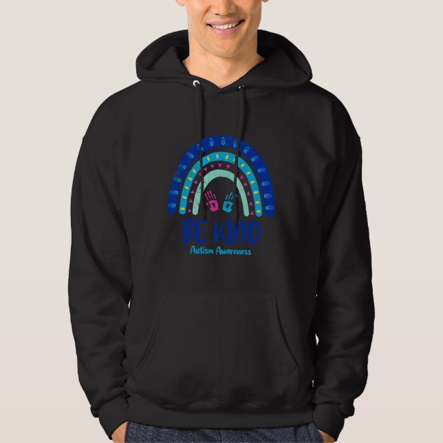 Be Kind Autism Awareness Month Hoodie (Front)