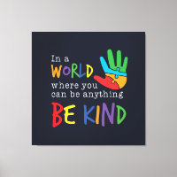 Be Kind Autism Awareness Puzzle Hand
