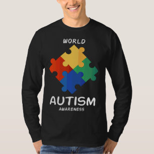 Be Kind Autism Awareness Puzzle Pieces Cute Autism T-Shirt