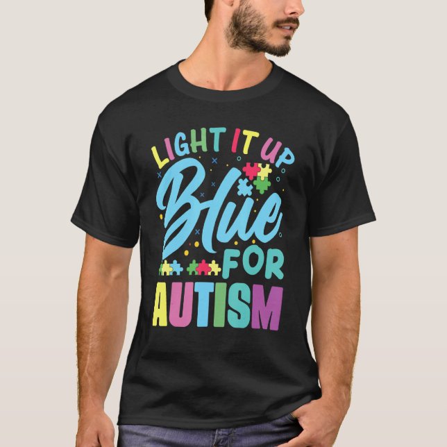 Be Kind Autism Awareness Rainbow Trendy Men Women  T-Shirt (Front)