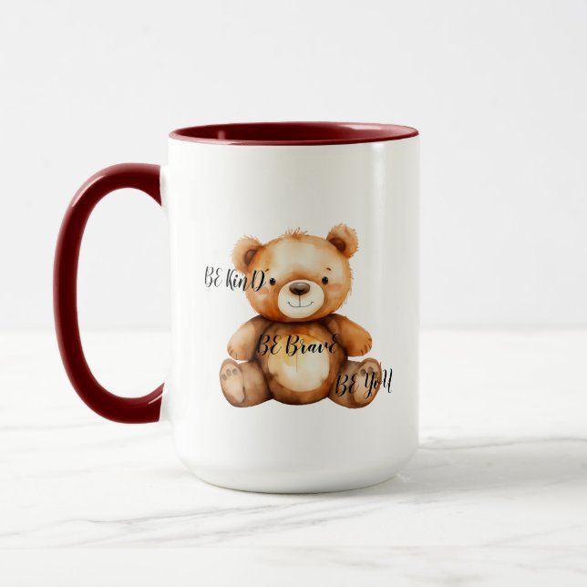 Be Kind Be Brave Be You Personalised Mug (Left)