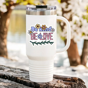 Be Kind Be Love Laptop Bottle Die-Cut Sticker