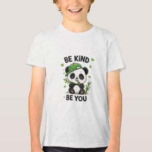 Be Kind Be You Panda Tri-Blend Shirt
