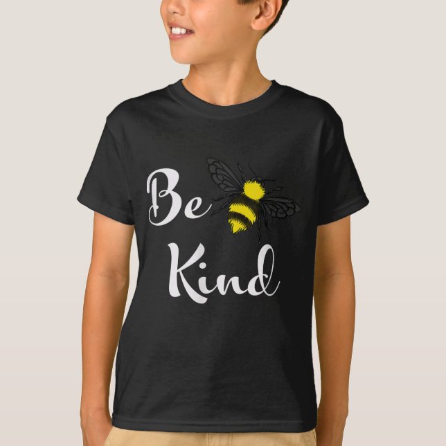 Be Kind Bee | Inspirational Kindness Bee Lover T-Shirt (Front)
