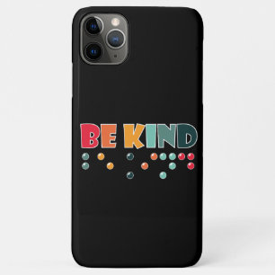 Be Kind Braille Literacy Blindness Awareness Case-Mate iPhone Case