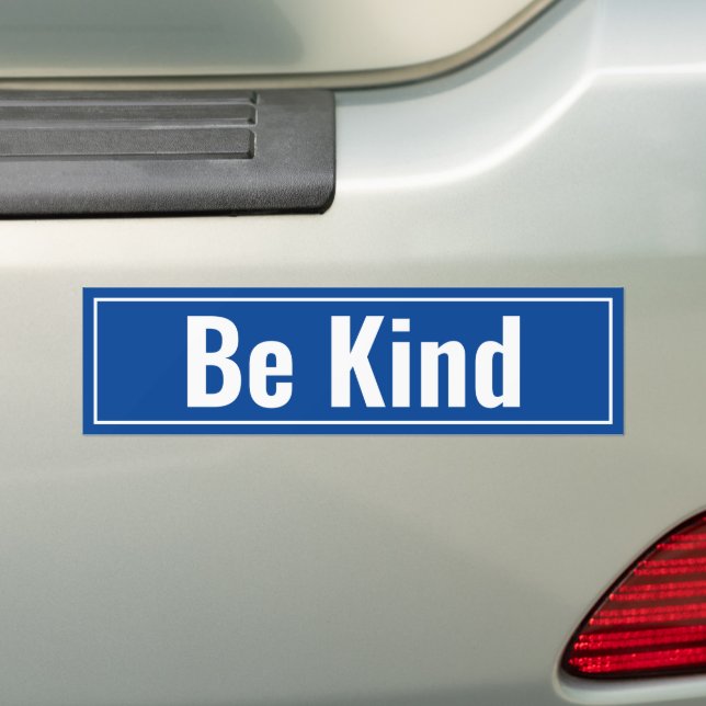 Be Kind Bumper Sticker (On Car)