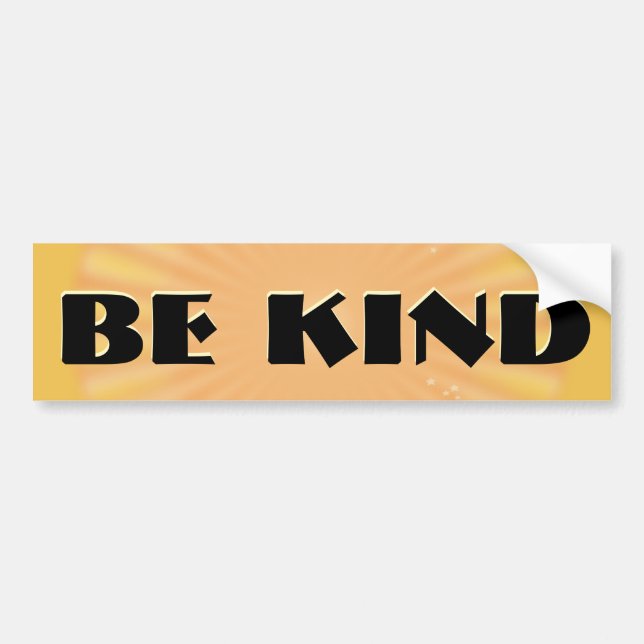 Be Kind Bumper Sticker (Front)