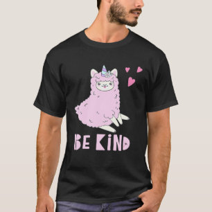 Be Kind Choose Kindness Anti Bullying Cute Llama T-Shirt