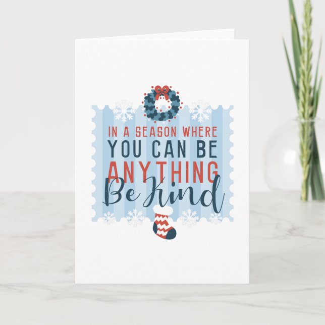 BE KIND CHRISTMAS CARD (Front)