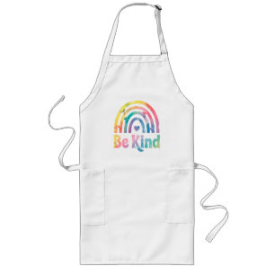 Be Kind Colourful Rainbow – Inspirational Positive Long Apron