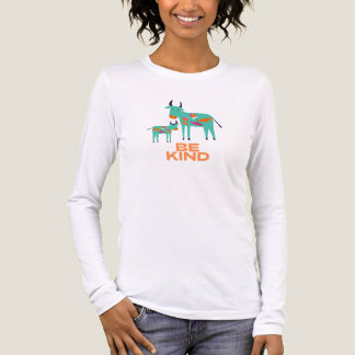 Be Kind Cow T‑Shirt – Colourful Animal Design with Tri-Blend Shirt