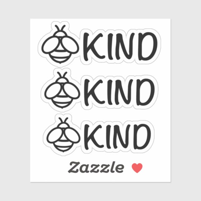 Be kind, cute bee image (Sheet)