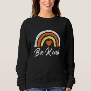 Be Kind Cute Graphic Rainbow Womens mens Kids Girl Sweatshirt