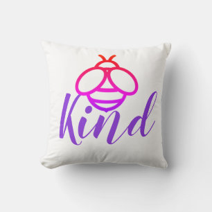 Be Kind - cute honey bee design Cushion