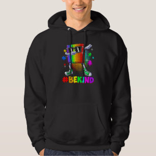Be Kind Dabbing Puzzle Pop It Piece Autism Awarene Hoodie