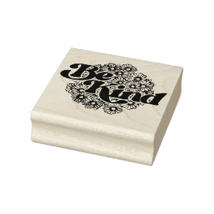 Be Kind Daisies                                    Rubber Stamp